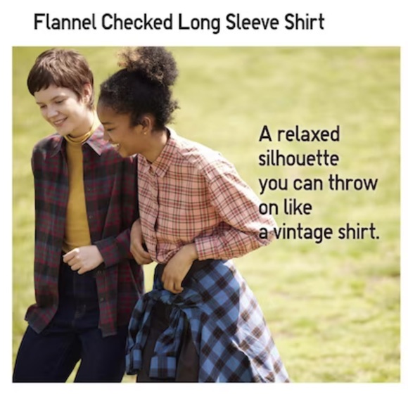 Uniqlo Fennel Checked Long Sleeve Shirt | NWOT - Picture 8 of 8